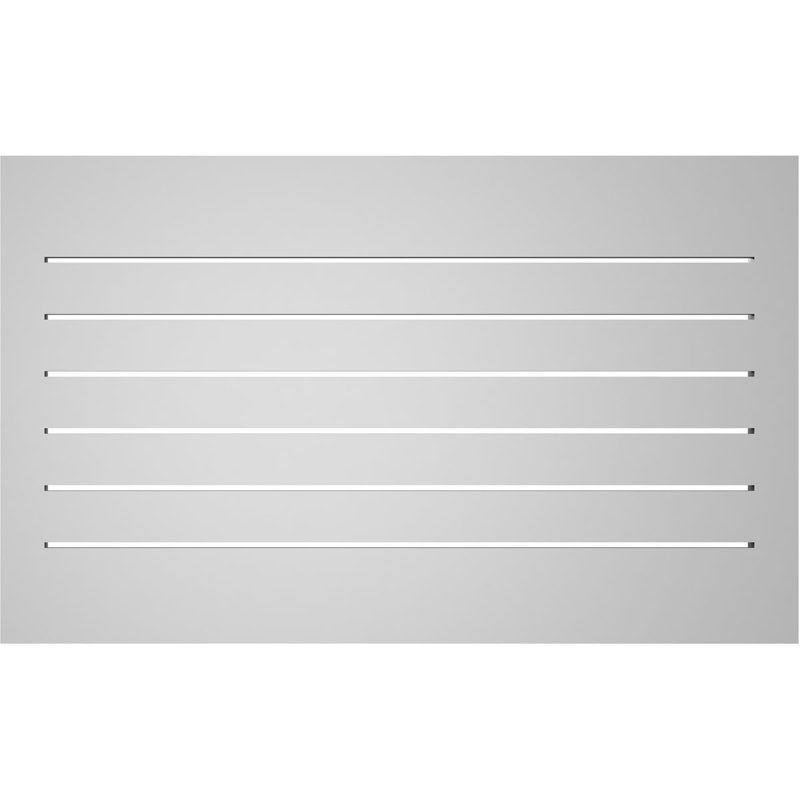 Évent à pignon fonctionnel en uréthane rectangulaire à fixation en surface, brun clair apprêté, H 22 po x l 36 po x P 1,5 po