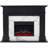 Cambridge Sofia 53-in. Electric Fireplace Mantel with Marble Inlay and Log Display-136098085