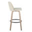 Tabourets de bar 30 po à hauteur fixe Thea avec pieds en bois cintré et repose-pieds rond Thea-92170153
