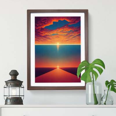 XV1022-4348X Super Abstract Sunset - Single Picture Frame Print