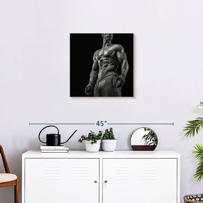 Senne, homme musclé, H 20 po x l 20 po