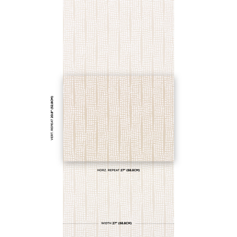 Noland Geometric Vinyl Wallpaper Roll, Birch