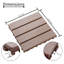 Carreaux de terrasse emboîtables en plastique 12 po x 12 po-94343064