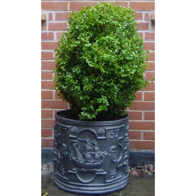Herrod Fiberglass Cachepot, Faux Lead