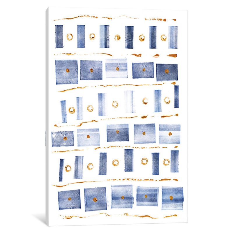 Reproduction d’art sur toile tendue, "ocean blue iii" par sauvages apple portfolio, H 18 po x l 12 po x P 1,5 po