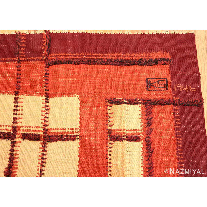 Scandinavian One-of-a-Kind Rectangle 6'9" X 9'10" Area Rug