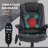 High Back Vibration Massage Office Chair with 6 Vibration Points, Heated Reclining with Remote-330646831