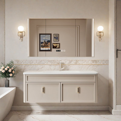 Modern simple and light luxury bathroom cabinet