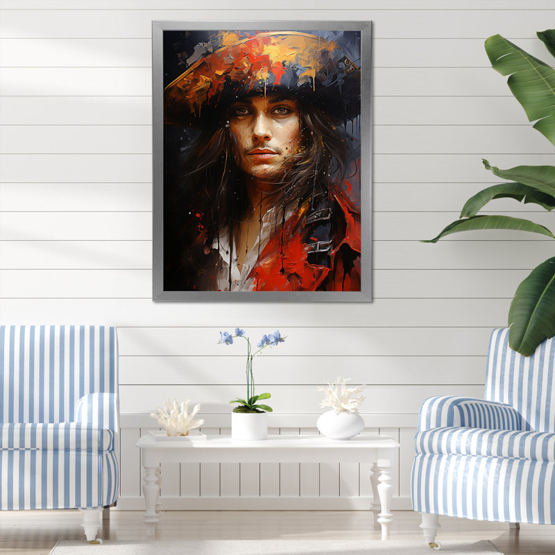 Buccaneer Rogues Reflections, Cadre photo argenté, H 44 po x l 34 po x P 1,5 po