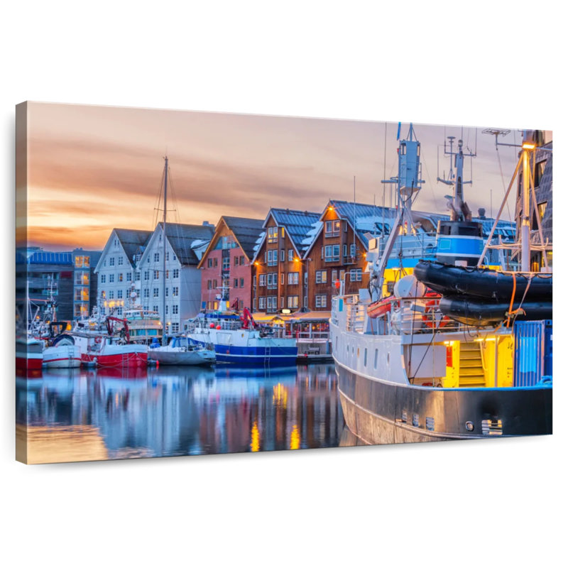 Mehar Boats At Tromso Port, 20" H x 30" W