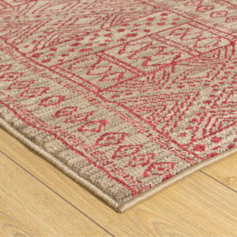 Runner Geometric Area Rug, Rectangle 100 x 150 cm