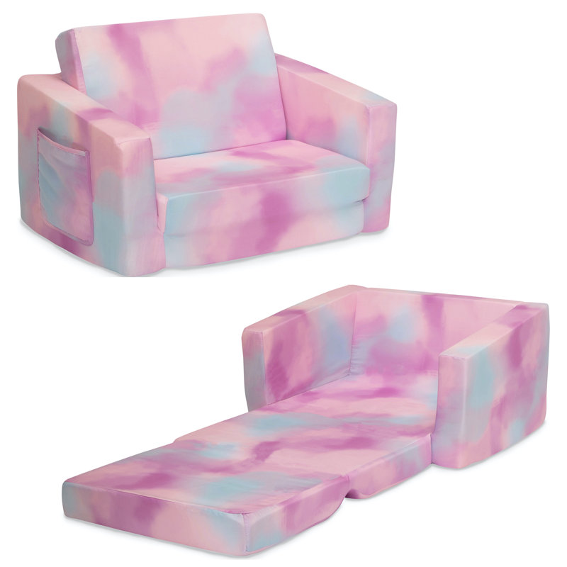 Cozee  Tie-Dye Polyester Twill 2-in-1 Convertible Sofa to Lounger
