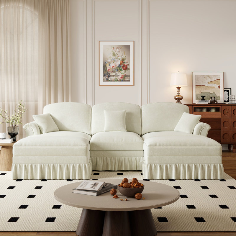 Canapé à coussins souples 107,7 po, Beige