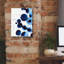  «Blue Drops 2» par Annie Warren, art mural sur toile, 12 po x 16 po
