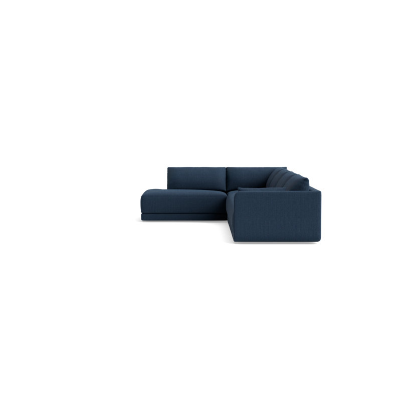 Eva Modular Sectional, Left Hand Facing, Performance Weave - Navy