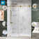 Kw02 72 In. W X 76 In. H Single Sliding Frameless Shower Door With 3/8 In. Clear Glass