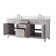 Ajhane 72'' Double Bathroom Vanity with Engineered Stone Top