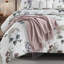 Édredon 7 pièces Seersucker - Grand taupe / rosé avec taies décoratives-124539656