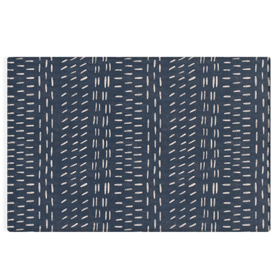 Tapis rectangulaire Kari avec envers antidérapant