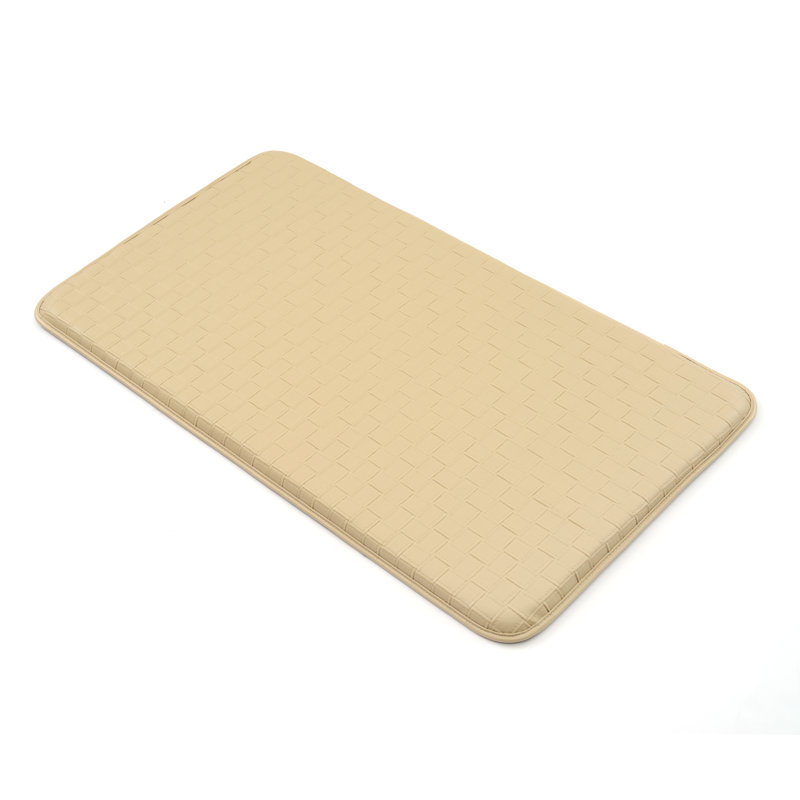 Tapis de cuisine panier tissé, Beige