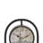 Rustic Analog Metal Tabletop Clock in Brown/Beige/Blue/White