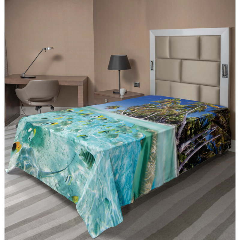 Microfiber No Pattern And Not Solid Color Flat Sheet, Twin XL