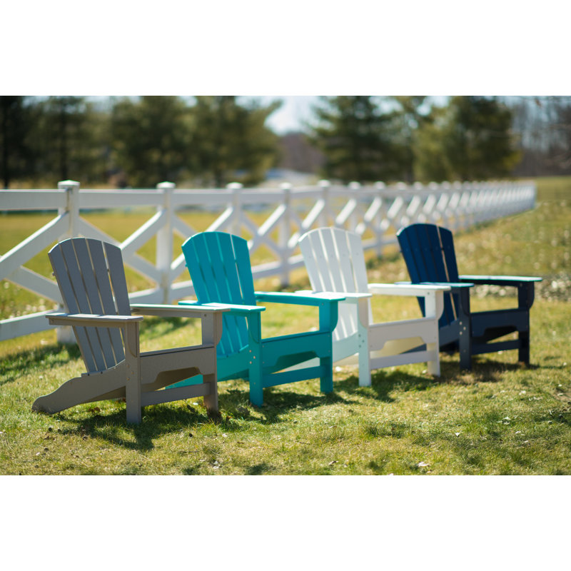 Chaise Adirondack en plastique / résine Willene, Aruba