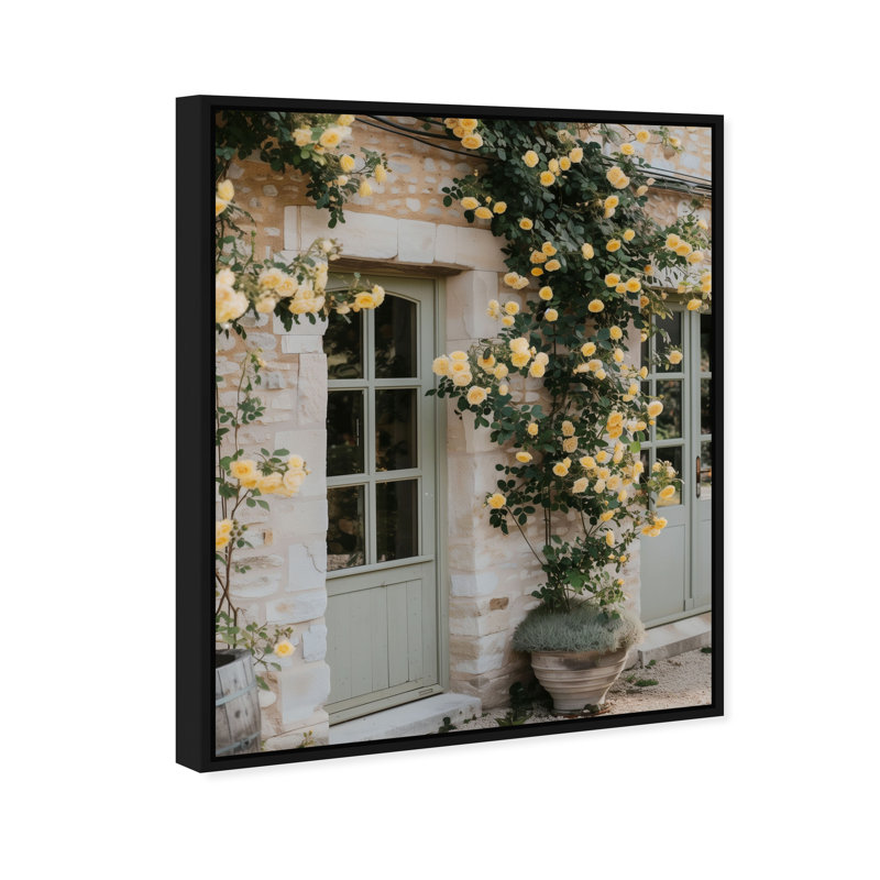 Honeyed Briar Wall Print by Oliver Gal, 17"H x 21"W, Black Floater Frame