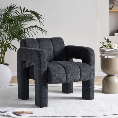 Chaise d'appoint pratique et large rembourrée
