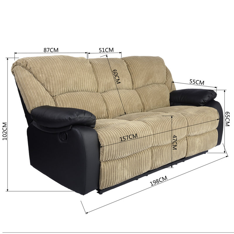 Aislyn 3 Seater Reclining Sofa