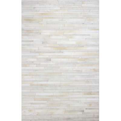Zehner Cowhide Striped Indoor Rug