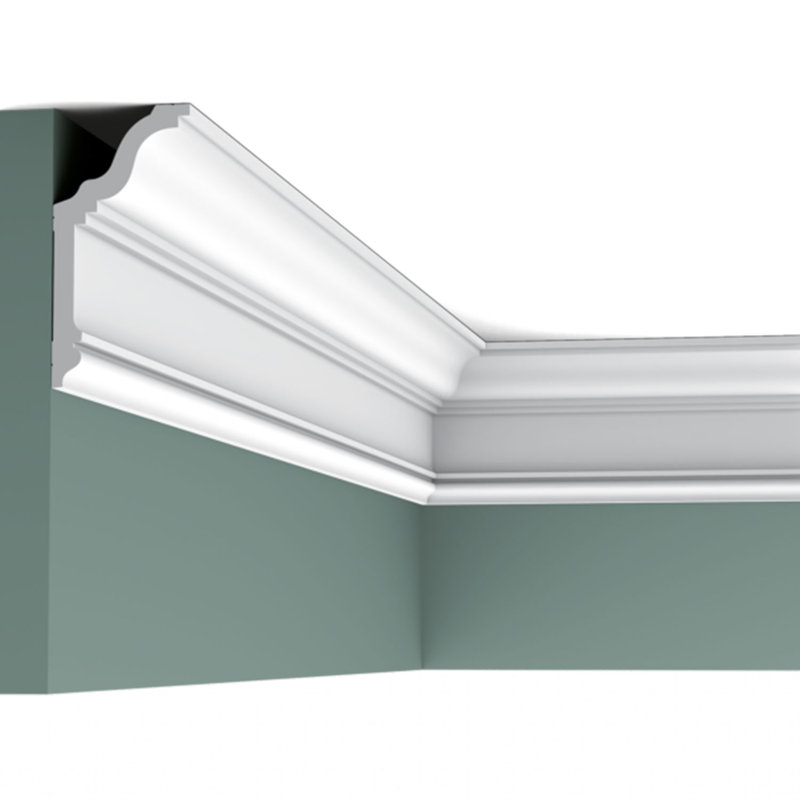 5-1/4" x 78" Primed White Polystyrene Crown Moulding