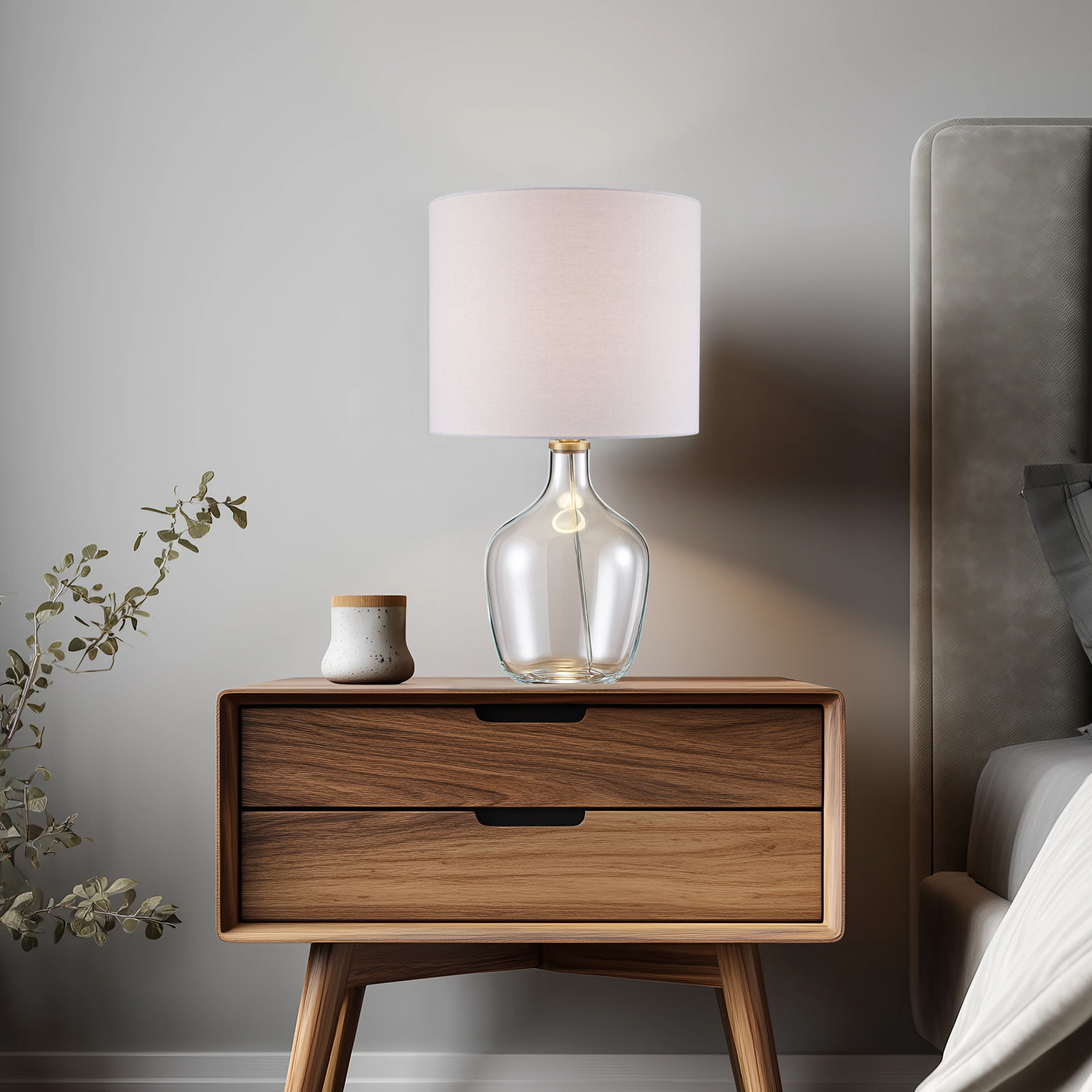 Dandelion 1 - Light Drum Bowl Table Lamp