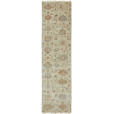 Wool Oriental Area Rug in Ivory