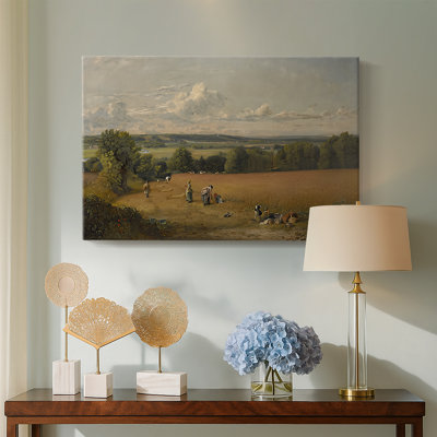 A Wheatfield-John Constable-Gallery Wrapped Canvas-1816