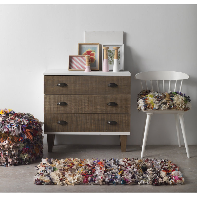 45cm Wide Square Pouffe Ottoman
