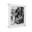 Cadre photo flottant en acrylique transparent transparent de qualité UV - Doré-126061609-126061605