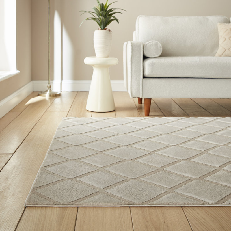 CL - Cosy Diamond Natural - 160 x 230, Rectangle 160 x 230 cm