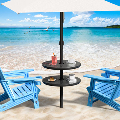  Plateau de table pour parasol d'extérieur pour patio