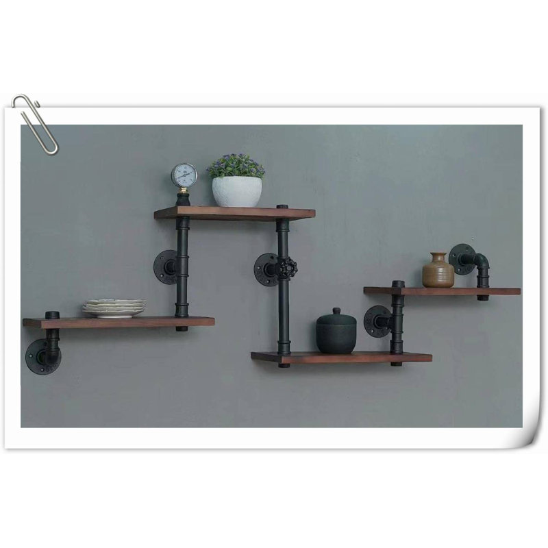 Jossalin 4 Piece Wood Floating Shelf