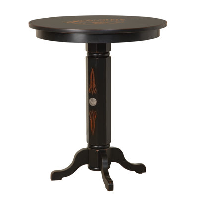 Round Solid Wood Top Dining Table