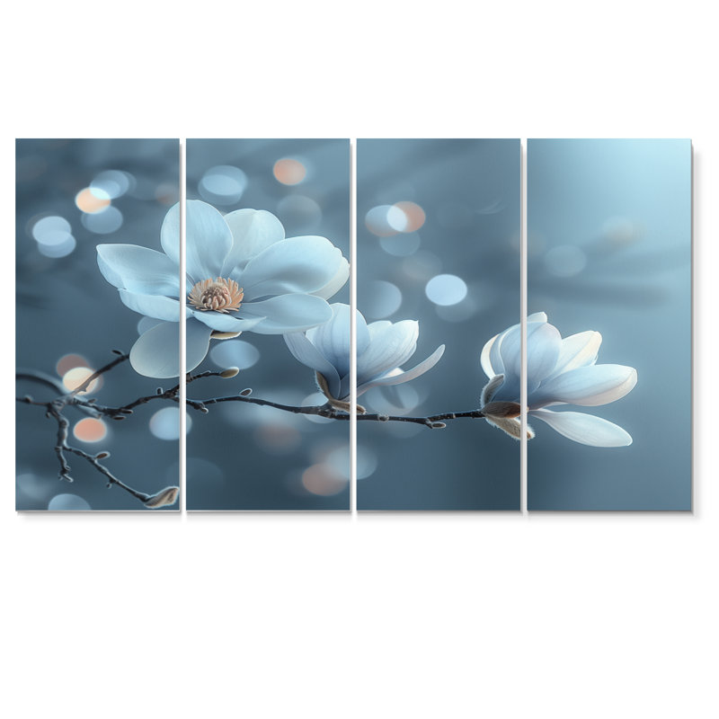 Ensemble de reproductions d'art mural blanc blanc gris nirvana, H 32 po x l 64 po