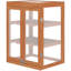 Wooden Mini Greenhouse Cold Frame - Small Greenhouse for Plants, Flowers, Orange