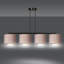 Eamie 4 - Light Kitchen Island Drum Pendant-729684536