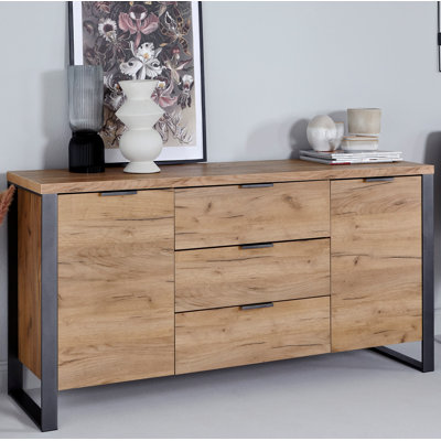 Buffet à 3 tiroirs de 59 po de largeur Draylen