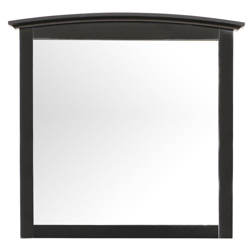 Miroir mural noir élégant et décontracté
