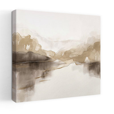 Art contemporain, paysage biologique rustique serein, paysage naturel