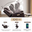 Fauteuil inclinable électrique en cuir avec chauffage et massage Buchs-19292911