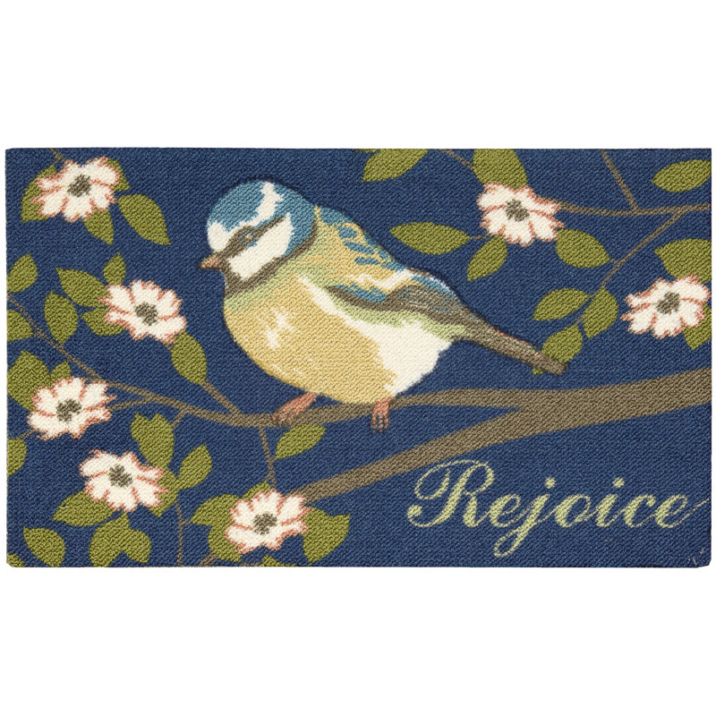 Tapis bleu Buchanon "Rejoice"