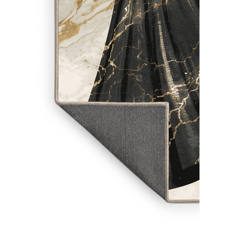Tapis beige moelleux doux et moelleux Boyds Glam, 8x12